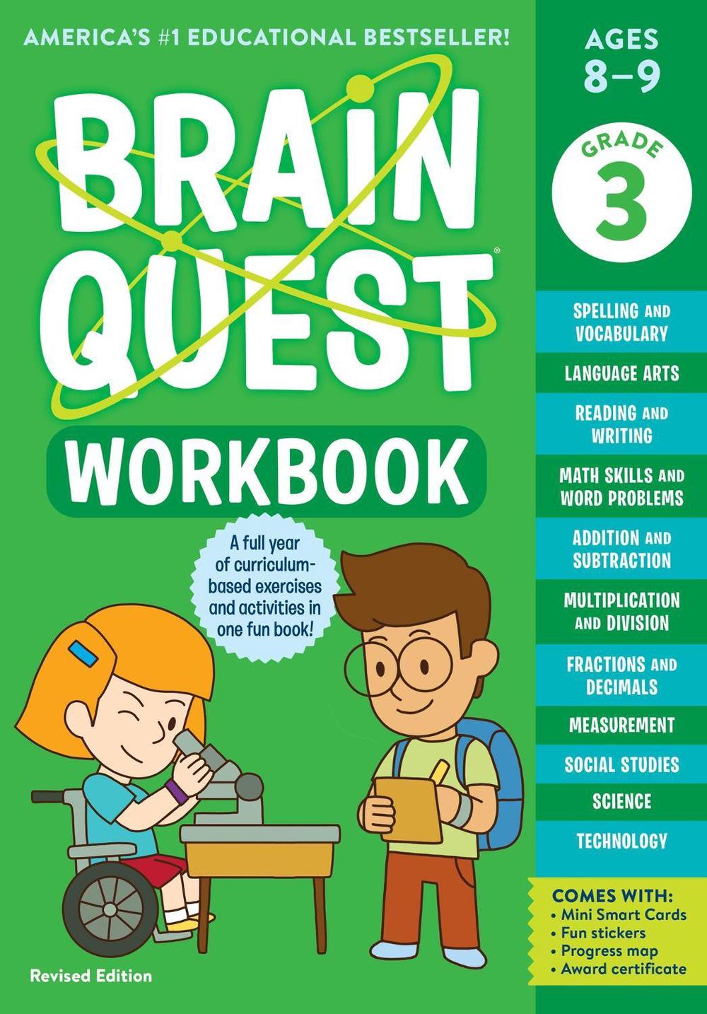 Brain Quest Workbook: 3rd Grade (Revised Edition), 9781523517374