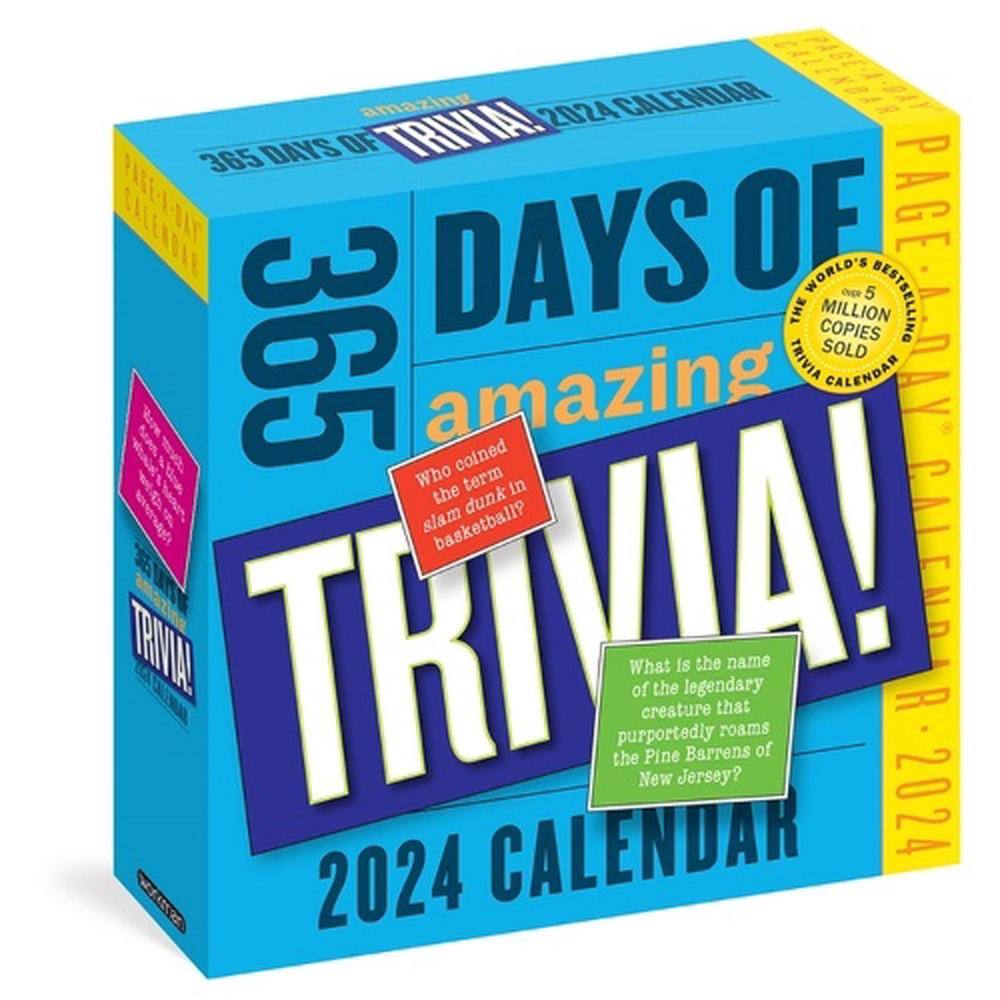 365 Days of Amazing Trivia! PageADay Calendar 2024 by Workman