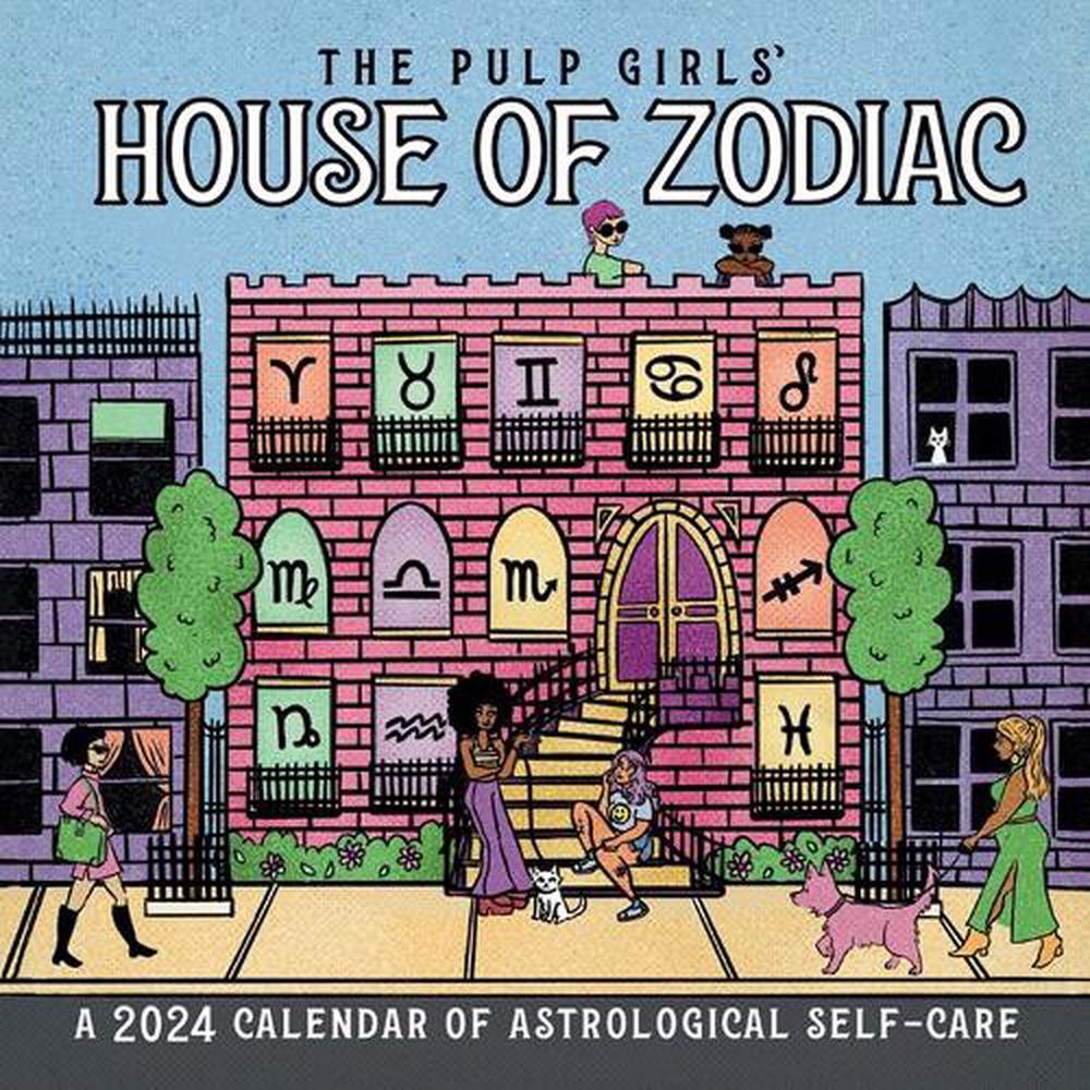 Pulp Girls' House of Zodiac Wall Calendar 2024 by Workman Calendars