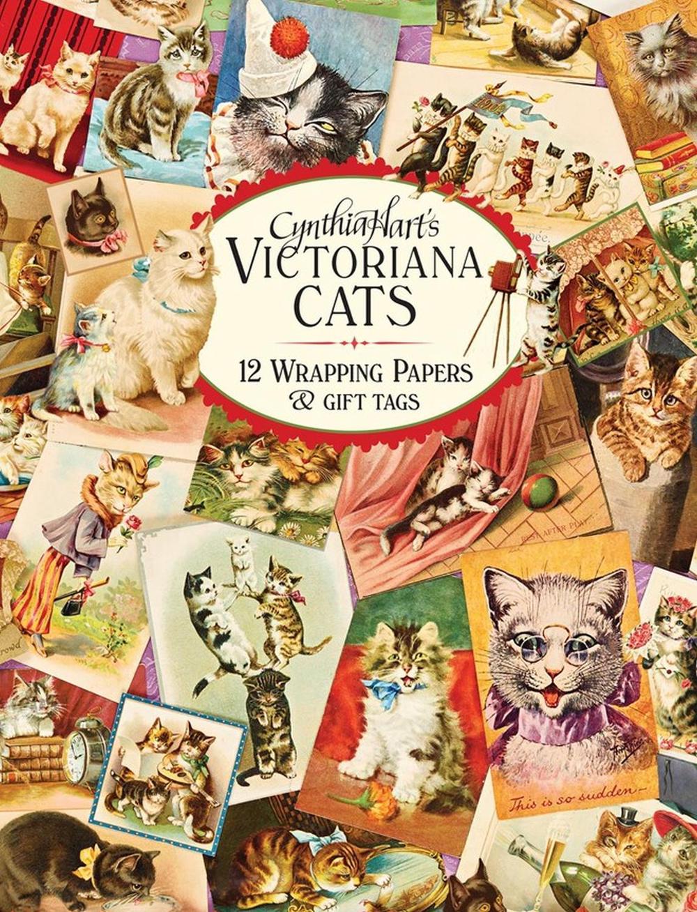 Cynthia Hart's Victoriana Cats: 12 Wrapping Papers and Gift Tags by Cynthia Hart - ISBN: 9781523523740