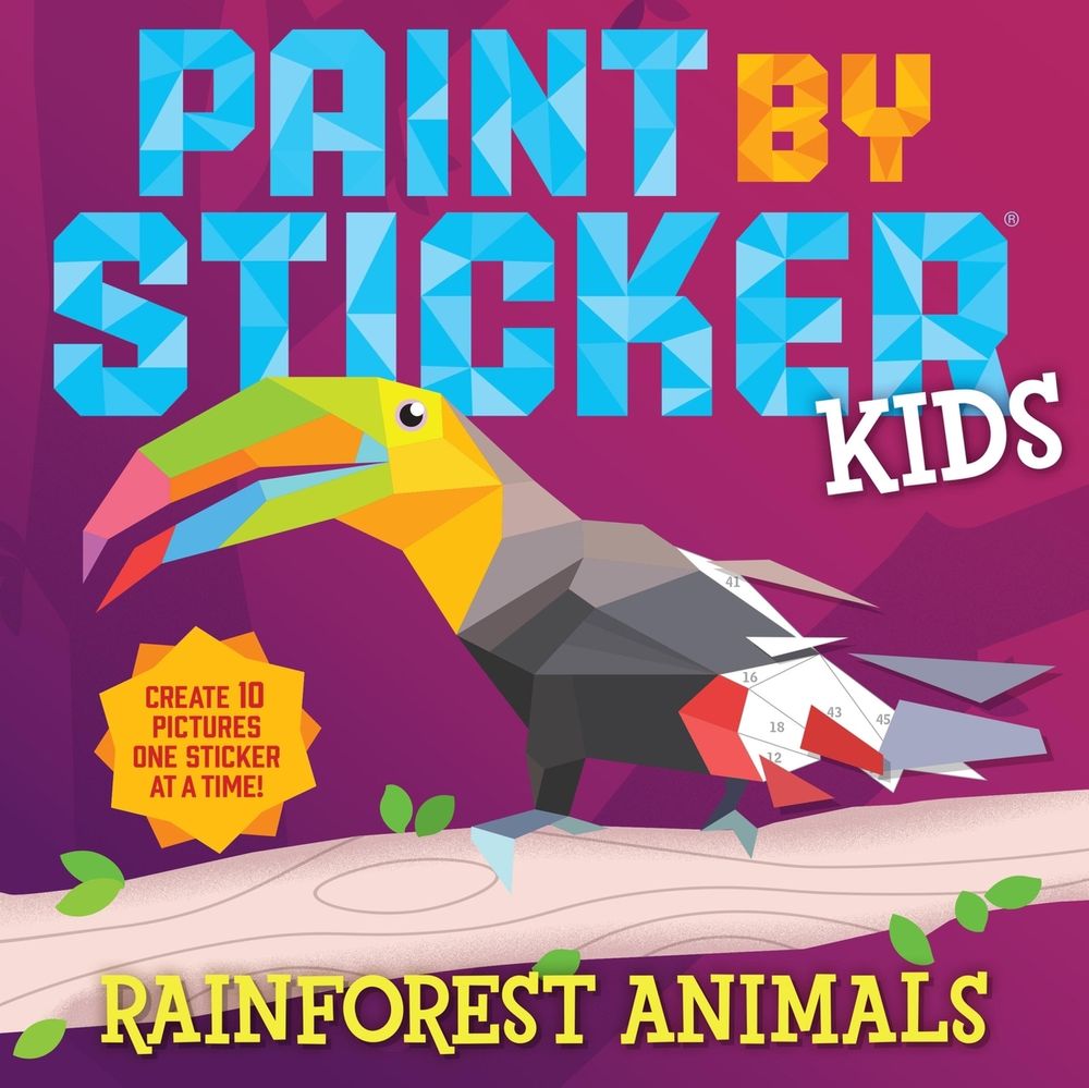 Paint by Sticker Kids: Rainforest Animals by Workman Publishing - ISBN: 9781523524365