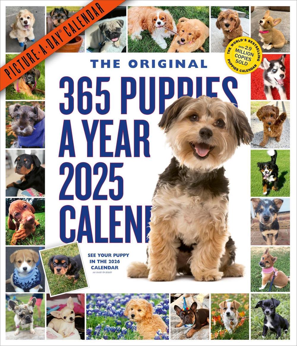365 PuppiesAYear PictureADay® Wall Calendar 2025 by Workman