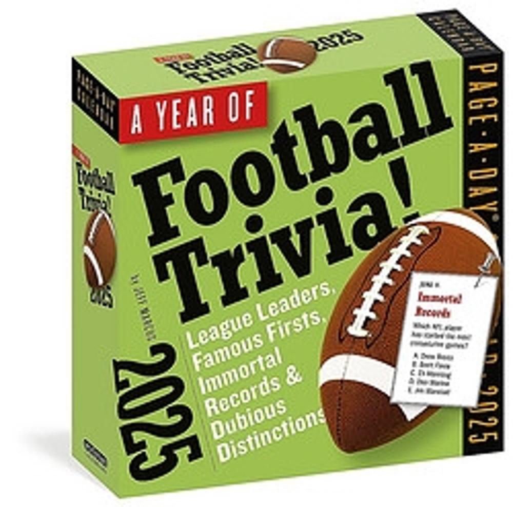 Year of Football Trivia! Page-A-Day® Calendar 2025, 9781523526550