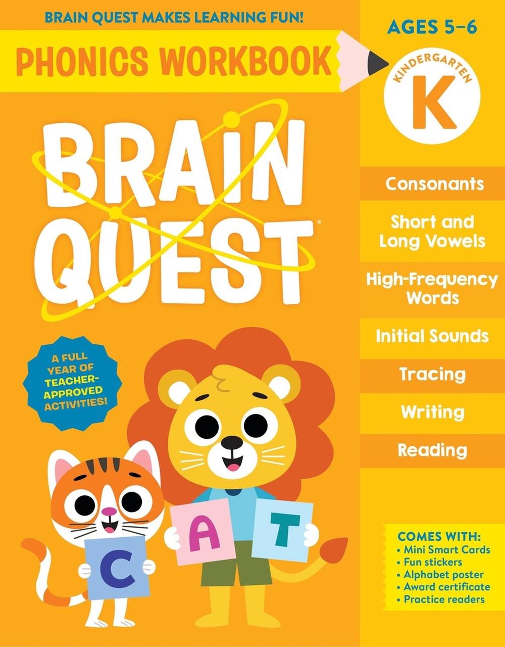 Brain Quest Phonics Workbook: Kindergarten, 9781523527847