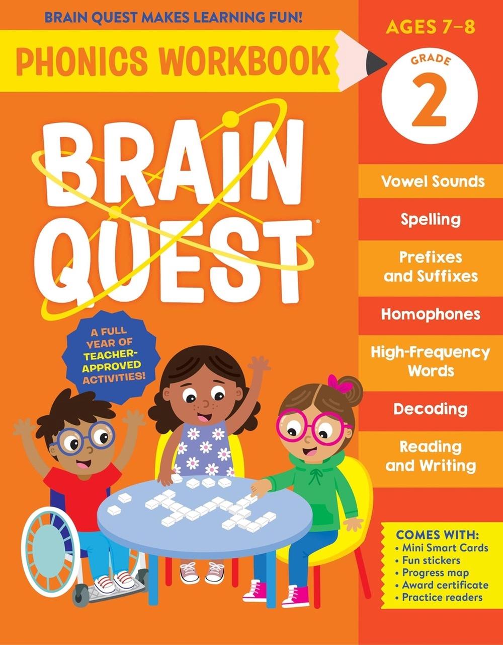 Brain Quest Phonics Workbook: Grade 2 by Workman Publishing - ISBN: 9781523527854