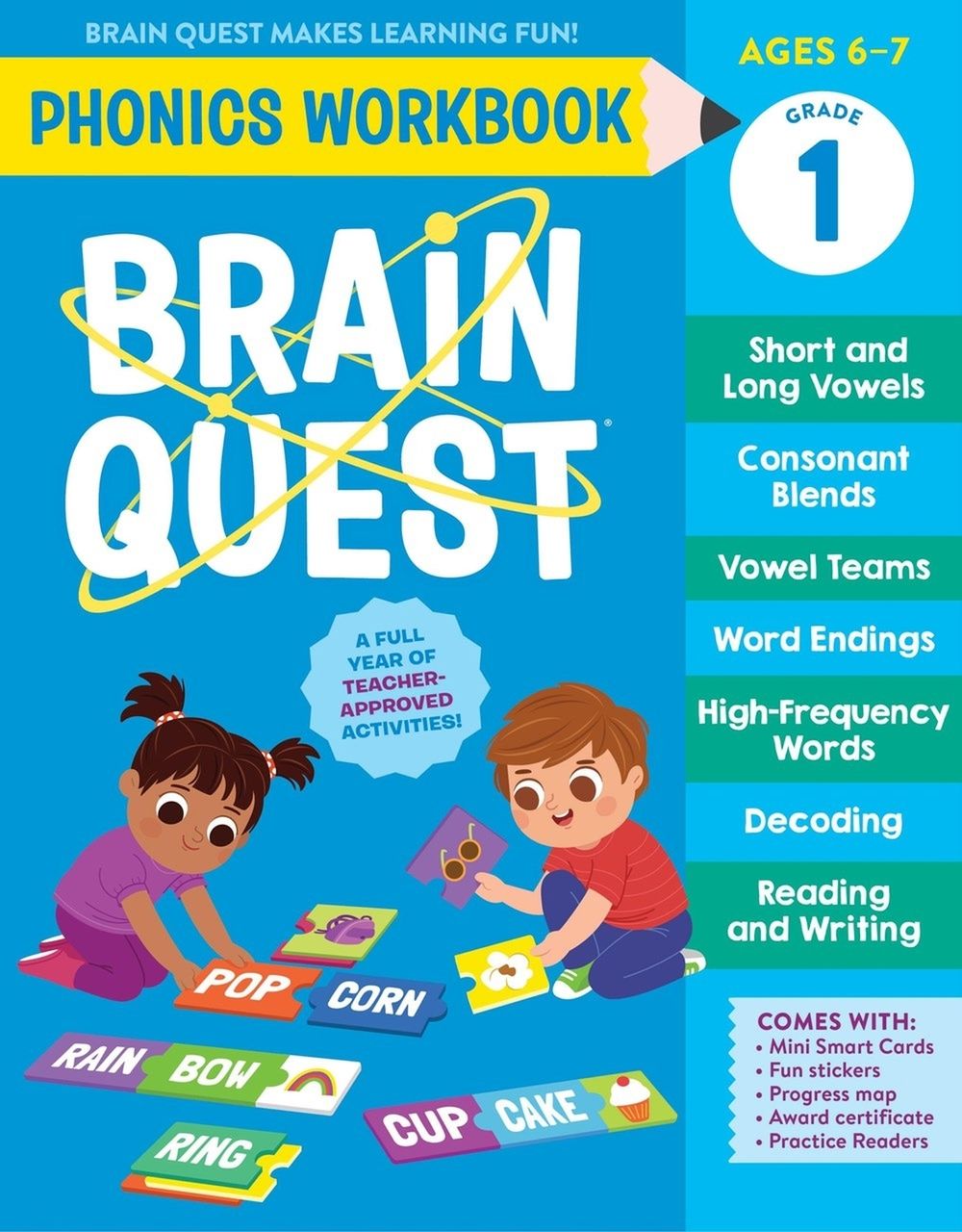 Brain Quest Phonics Workbook: Grade 1 by Workman Publishing - ISBN: 9781523527908