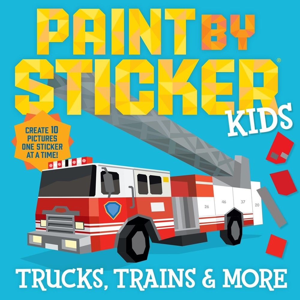 Paint by Sticker Kids: Trucks, Trains & More by Workman Publishing - ISBN: 9781523529131