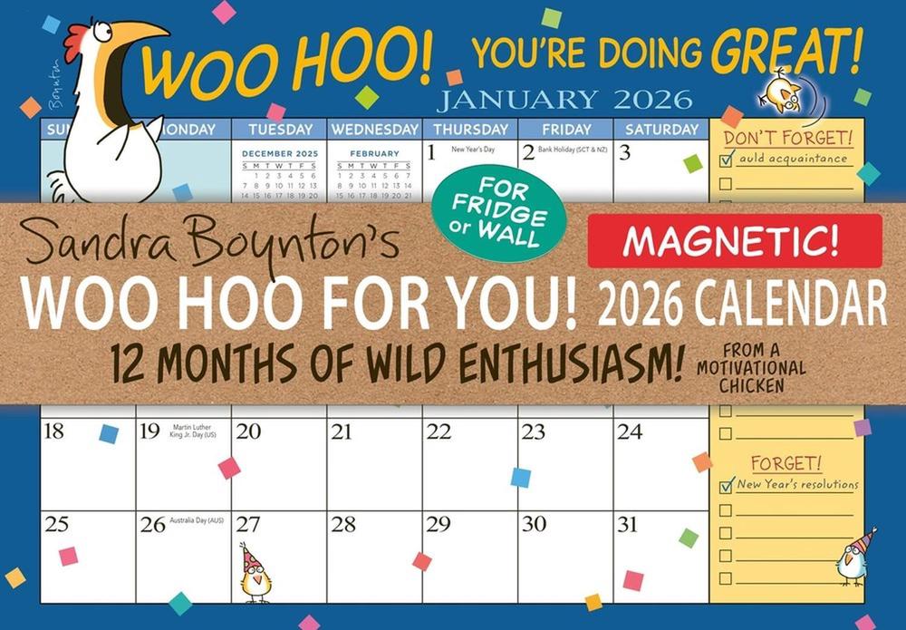 Sandra Boynton's Woo Hoo for You! 2026 Magnetic Calendar, 9781523529278
