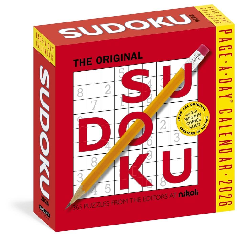 Original Sudoku Page-A-Day® Calendar 2026, 9781523529612