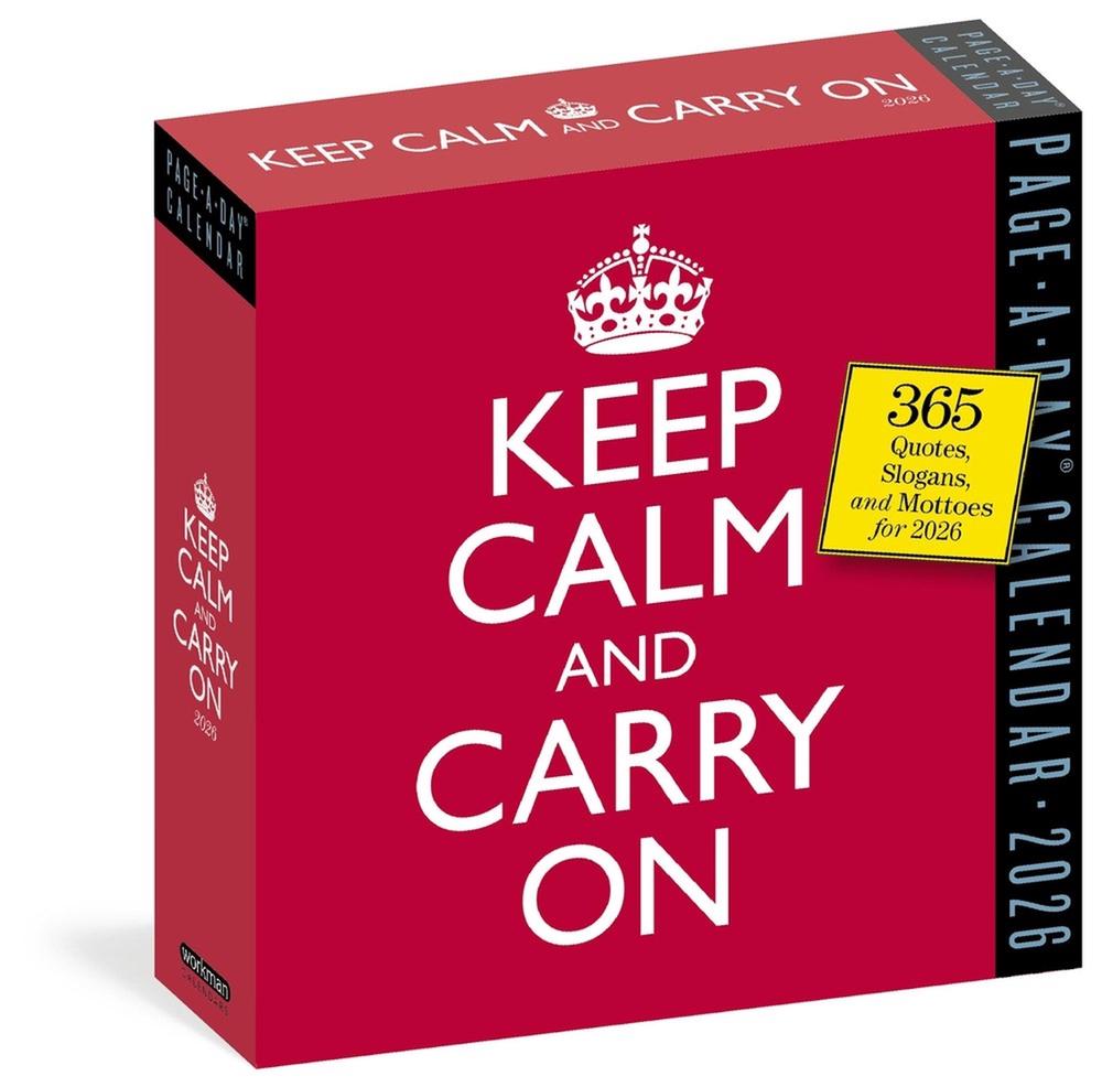 Keep Calm and Carry On Page-A-Day® Calendar 2026, 9781523530151
