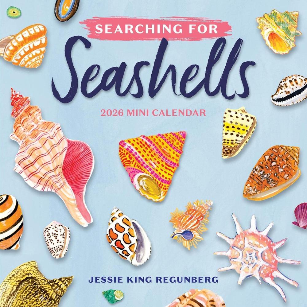 Searching for Seashells Mini Wall Calendar 2026, 9781523530182