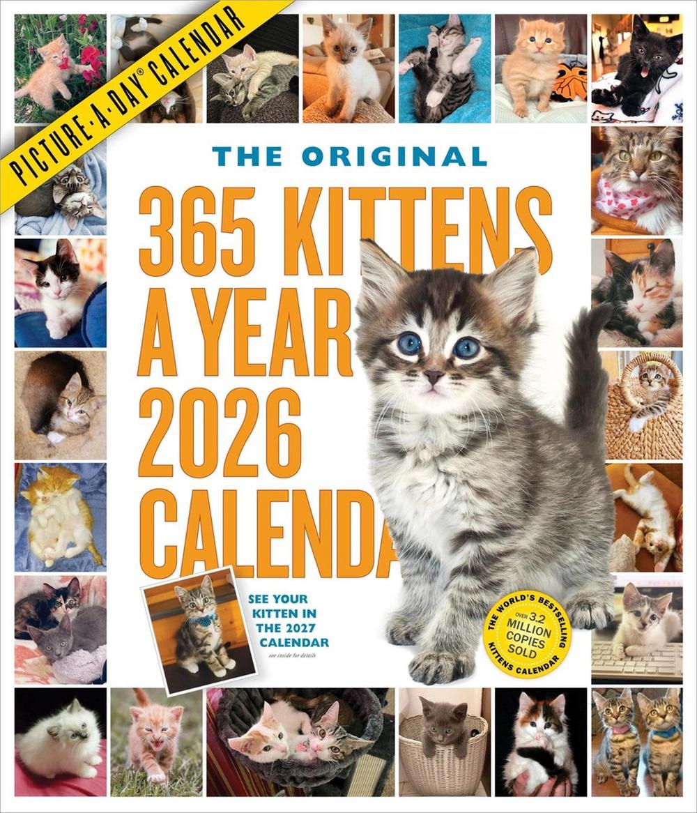 365 Kittens-A-Year Picture-A-Day® Wall Calendar 2026, 9781523530427