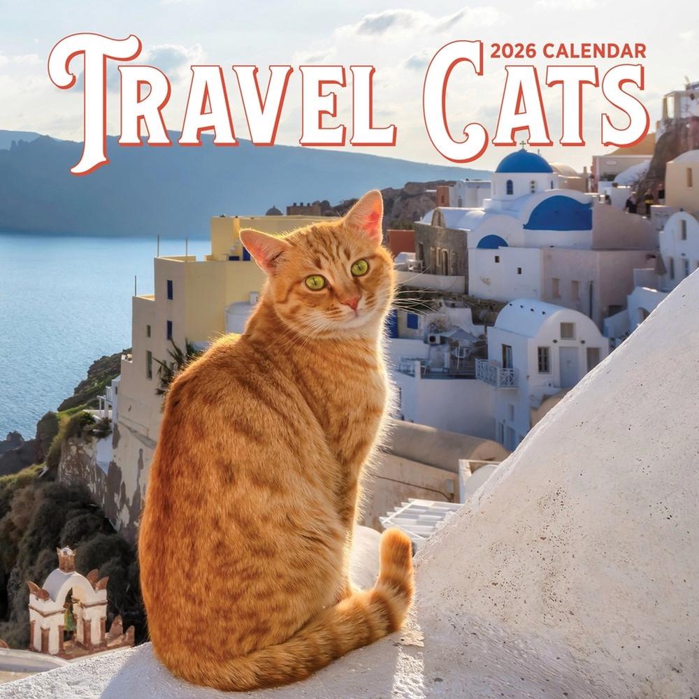 Travel Cats Wall Calendar 2026 by Workman Publishing - ISBN: 9781523530434