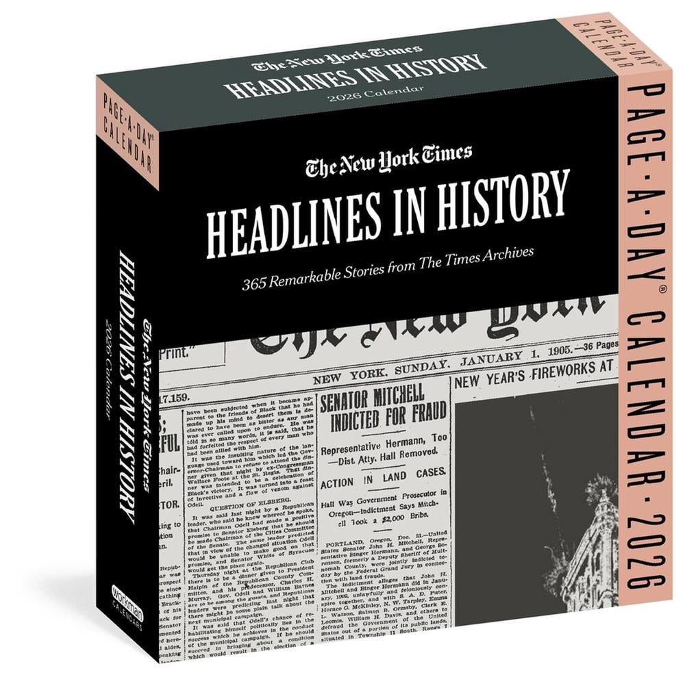 New York Times Headlines in History Page-A-Day® Calendar 2026 by The New York - ISBN: 9781523530519