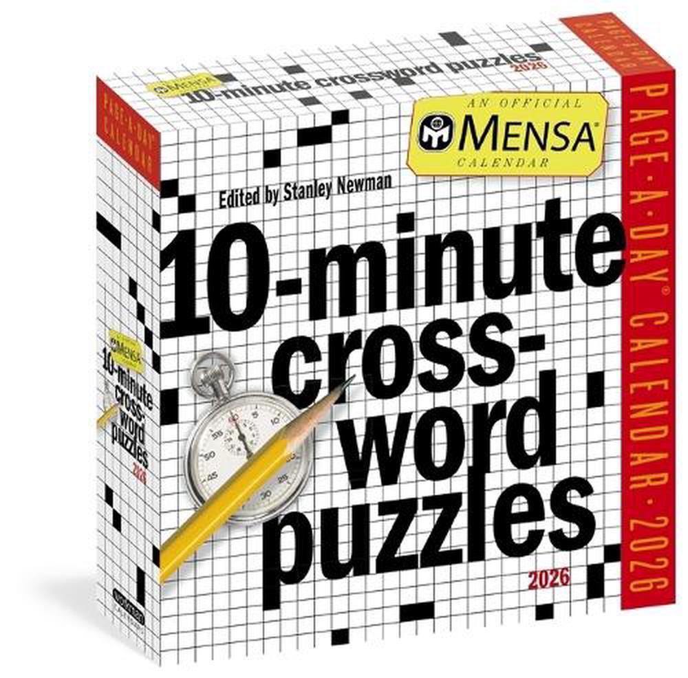 Mensa 10-Minute Crossword Puzzles Page-A-Day(r) Calendar 2026, 9781523530557