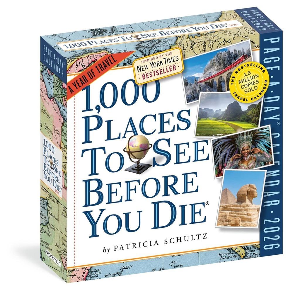 1,000 Places to See Before You Die Page-A-Day Calendar 2026 by Patricia Schultz - ISBN: 9781523530816
