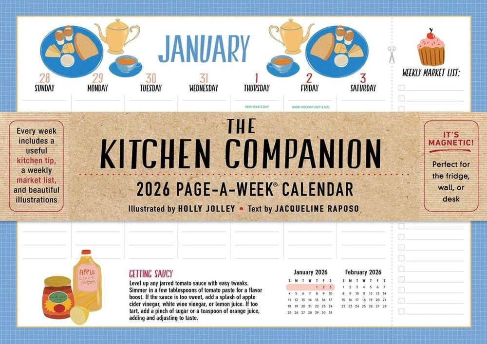 Kitchen Companion Page-A-Week Calendar 2026 by Holly Jolley - ISBN: 9781523530984
