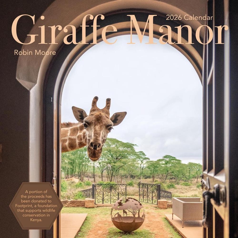 Giraffe Manor Wall Calendar 2026, 9781523531073