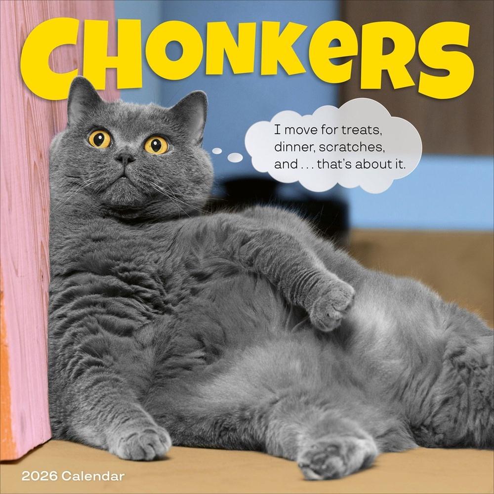 Chonkers Wall Calendar 2026 by Workman Calendars - ISBN: 9781523531318