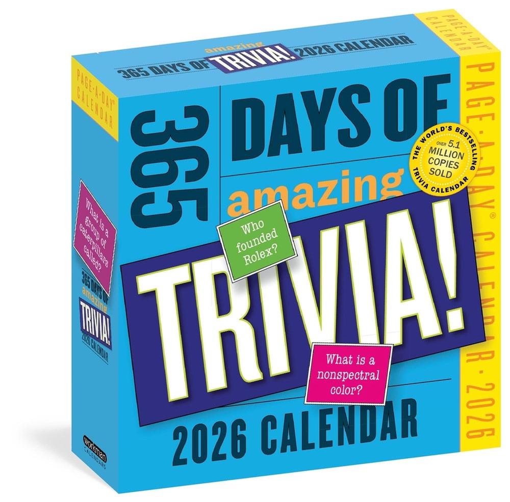365 Days of Amazing Trivia Page-A-Day® Calendar 2026, 9781523531349