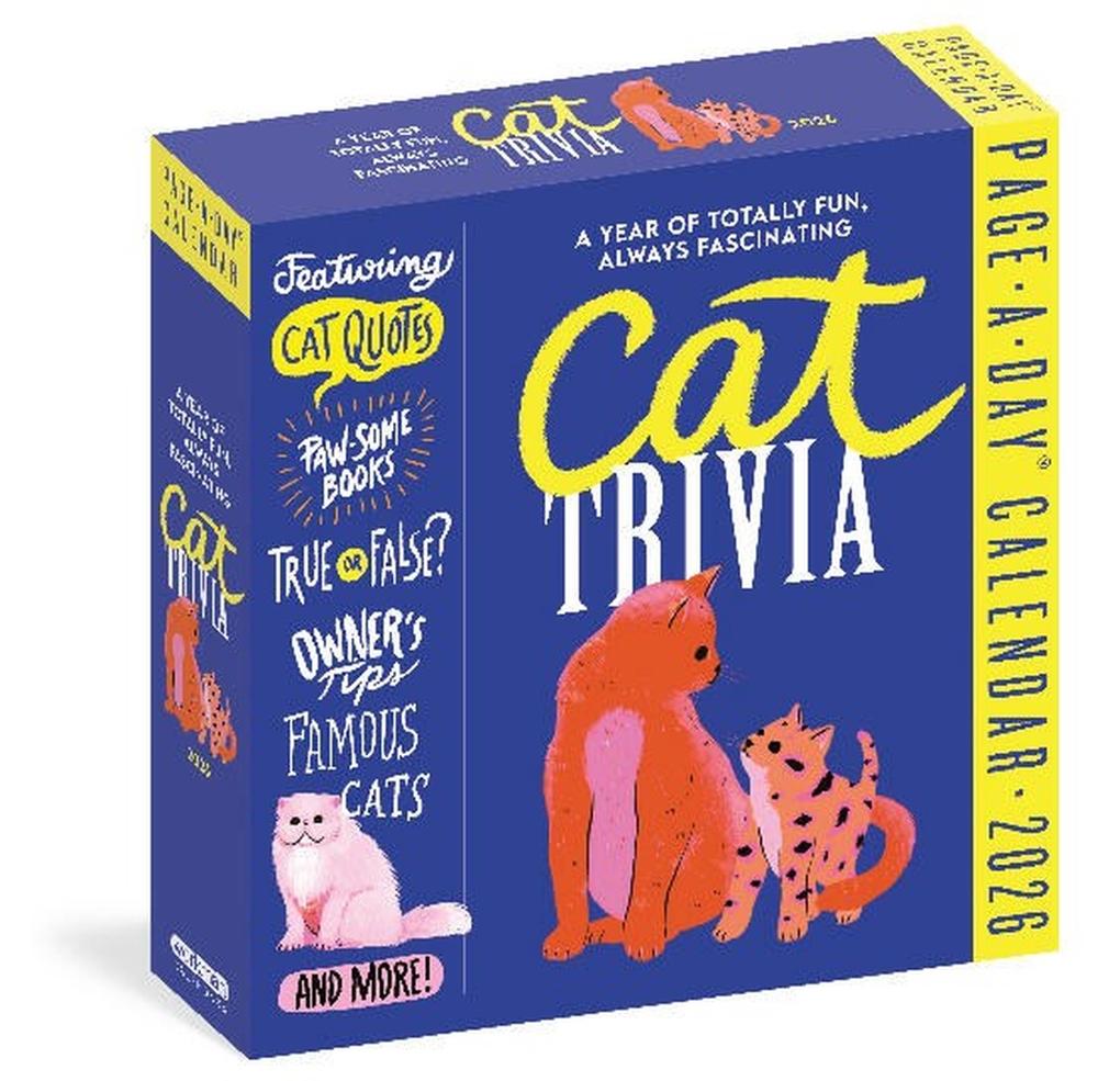 Cat Trivia Page-A-Day® Calendar 2026, 9781523531387