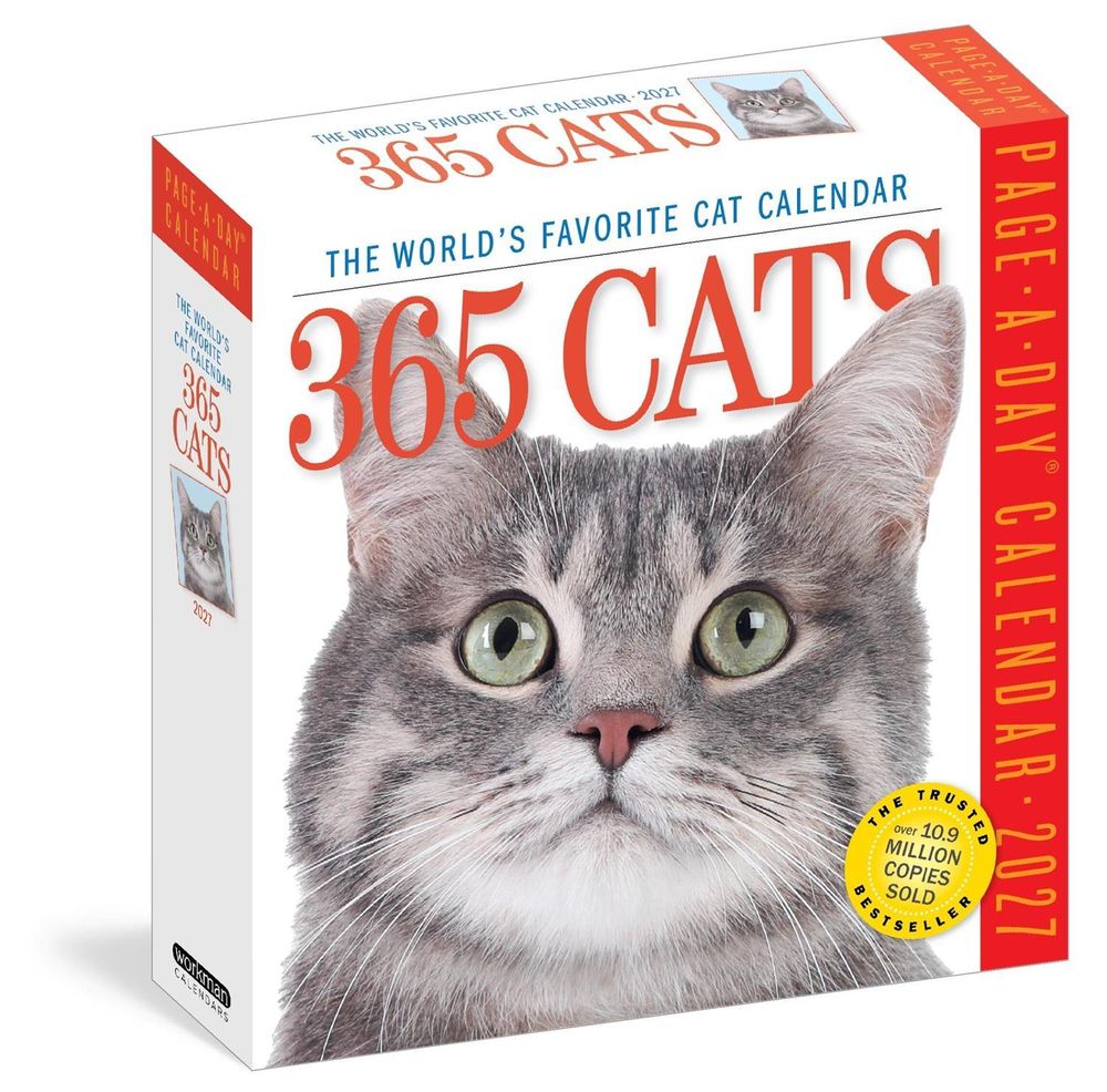 365 Cats Page-A-Day® Calendar 2027 by Workman Calendars - ISBN: 9781523533312