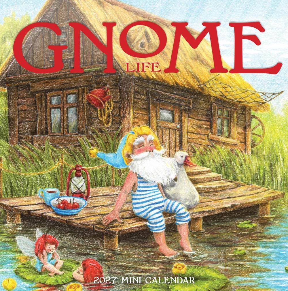 Gnome Life Mini Wall Calendar 2027 by Workman Calendars - ISBN: 9781523533466
