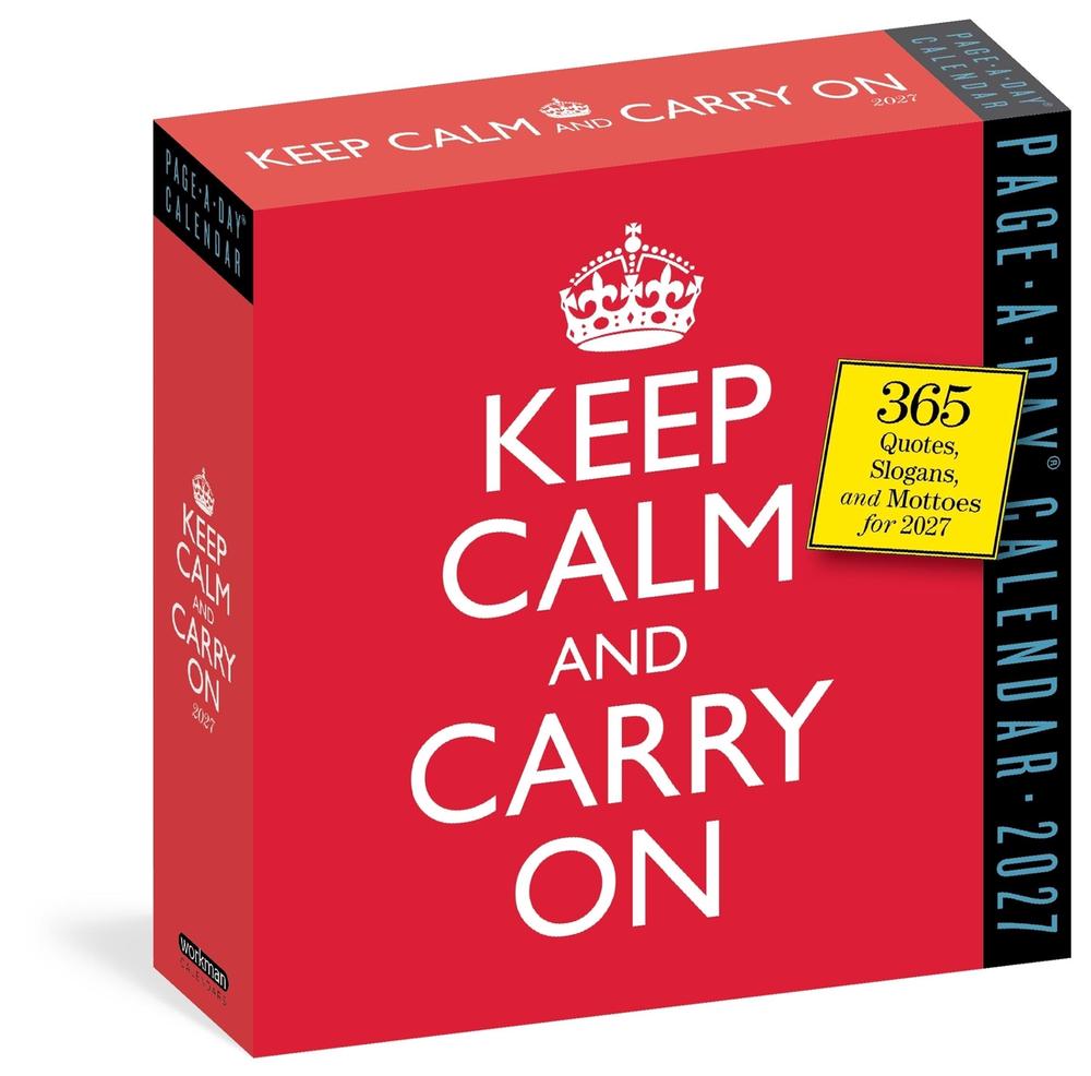 Keep Calm and Carry On Page-A-Day® Calendar 2027 by Workman Calendars - ISBN: 9781523533480