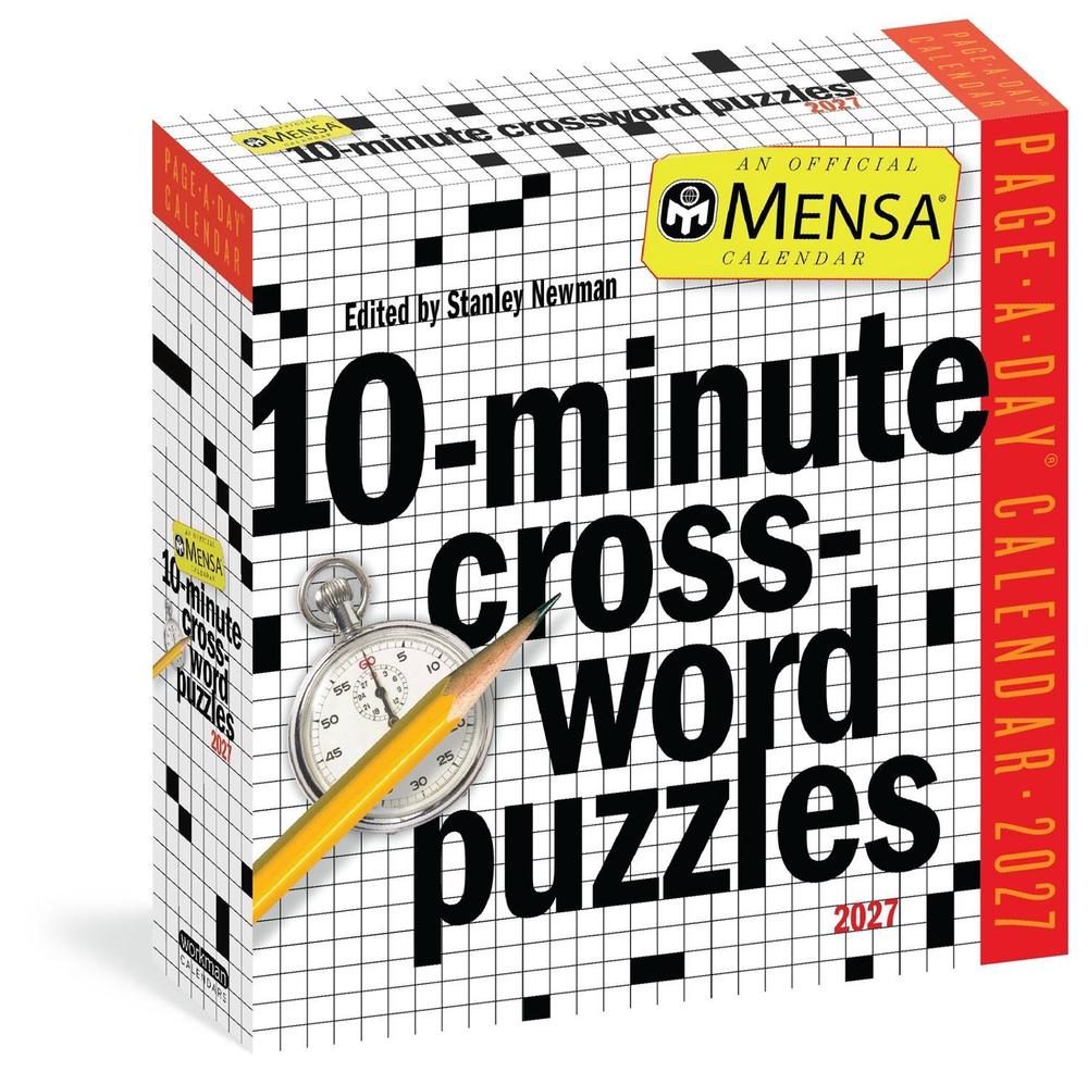 Mensa 10-Minute Crossword Puzzles Page-A-Day® Calendar 2027 by American Mensa Ltd - ISBN: 9781523533633