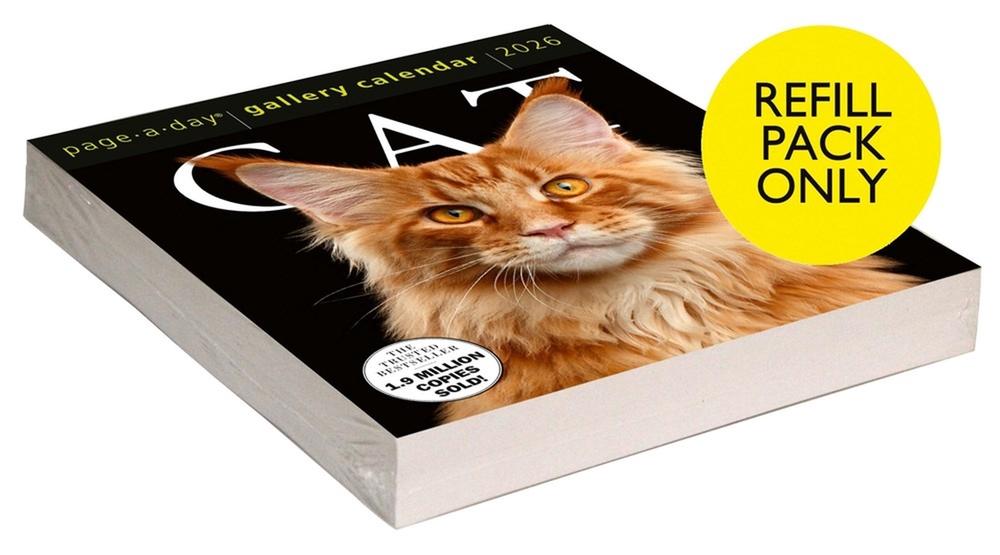 Cat Page-A-Day® Gallery Calendar Refill Pack 2026, 9781523533763