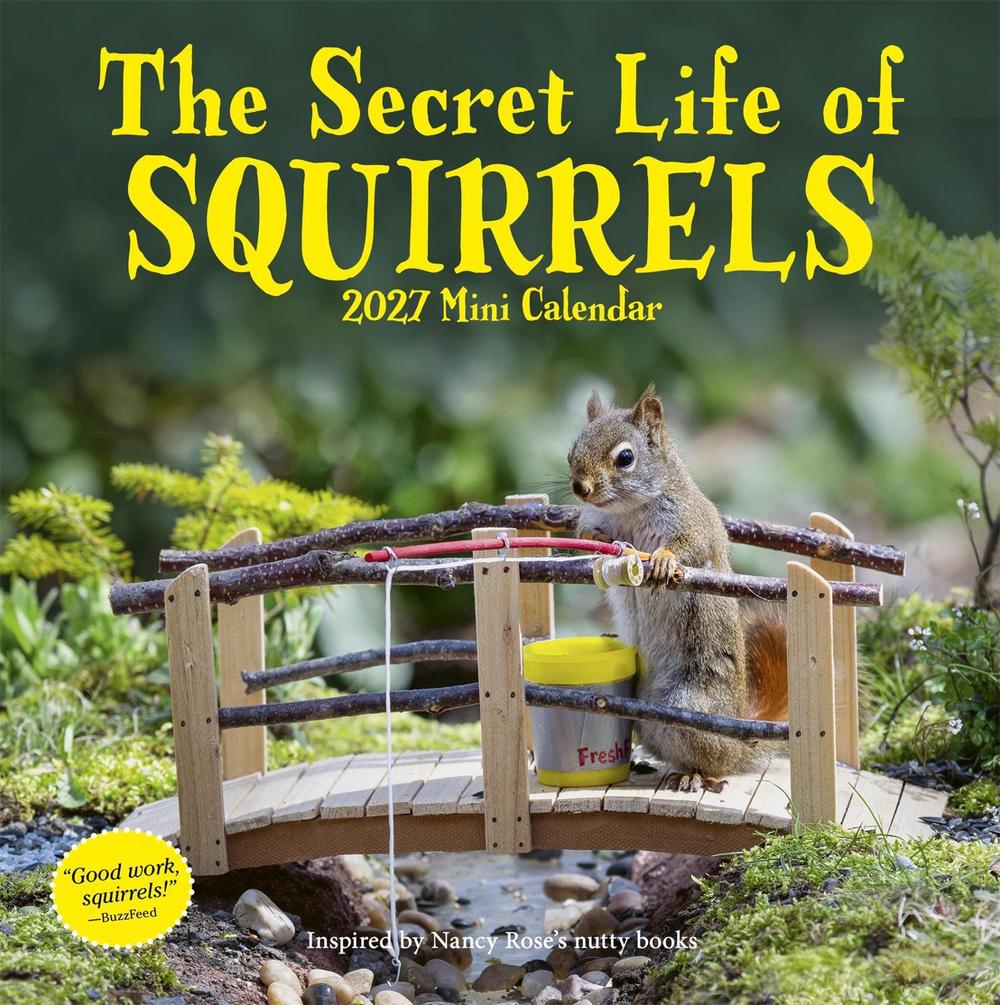 Secret Life of Squirrels Mini Calendar 2027 by Nancy Rose - ISBN: 9781523533855