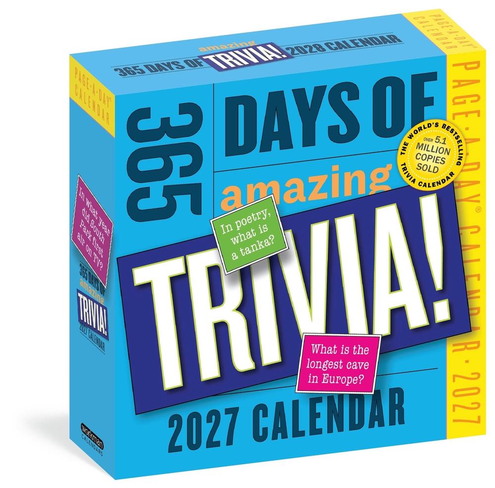 365 Days of Amazing Trivia Page-A-Day® Calendar 2027 by Workman Calendars - ISBN: 9781523533916