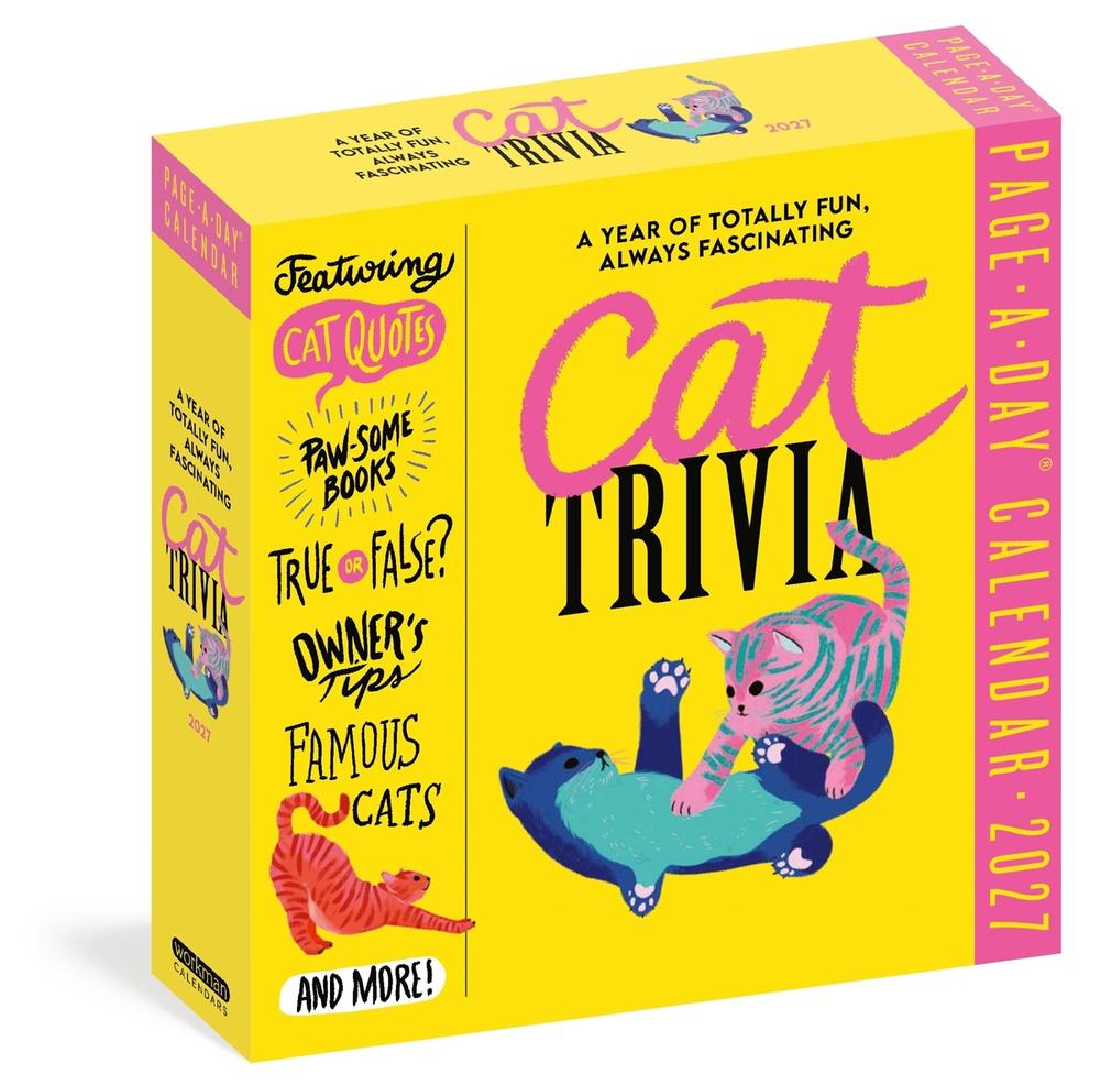 Cat Trivia Page-A-Day® Calendar 2027 by Workman Calendars - ISBN: 9781523534227