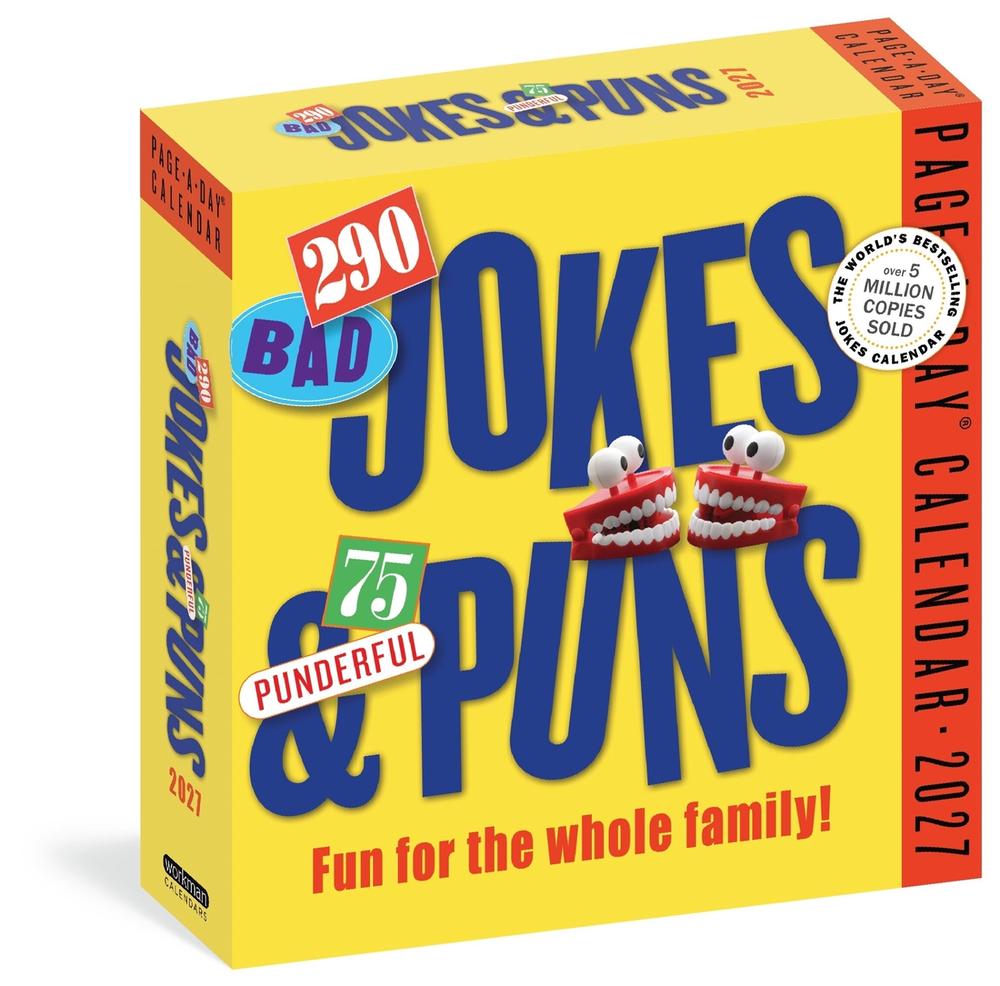 290 Bad Jokes & 75 Punderful Puns Page-A-Day® Calendar 2027, 9781523534616