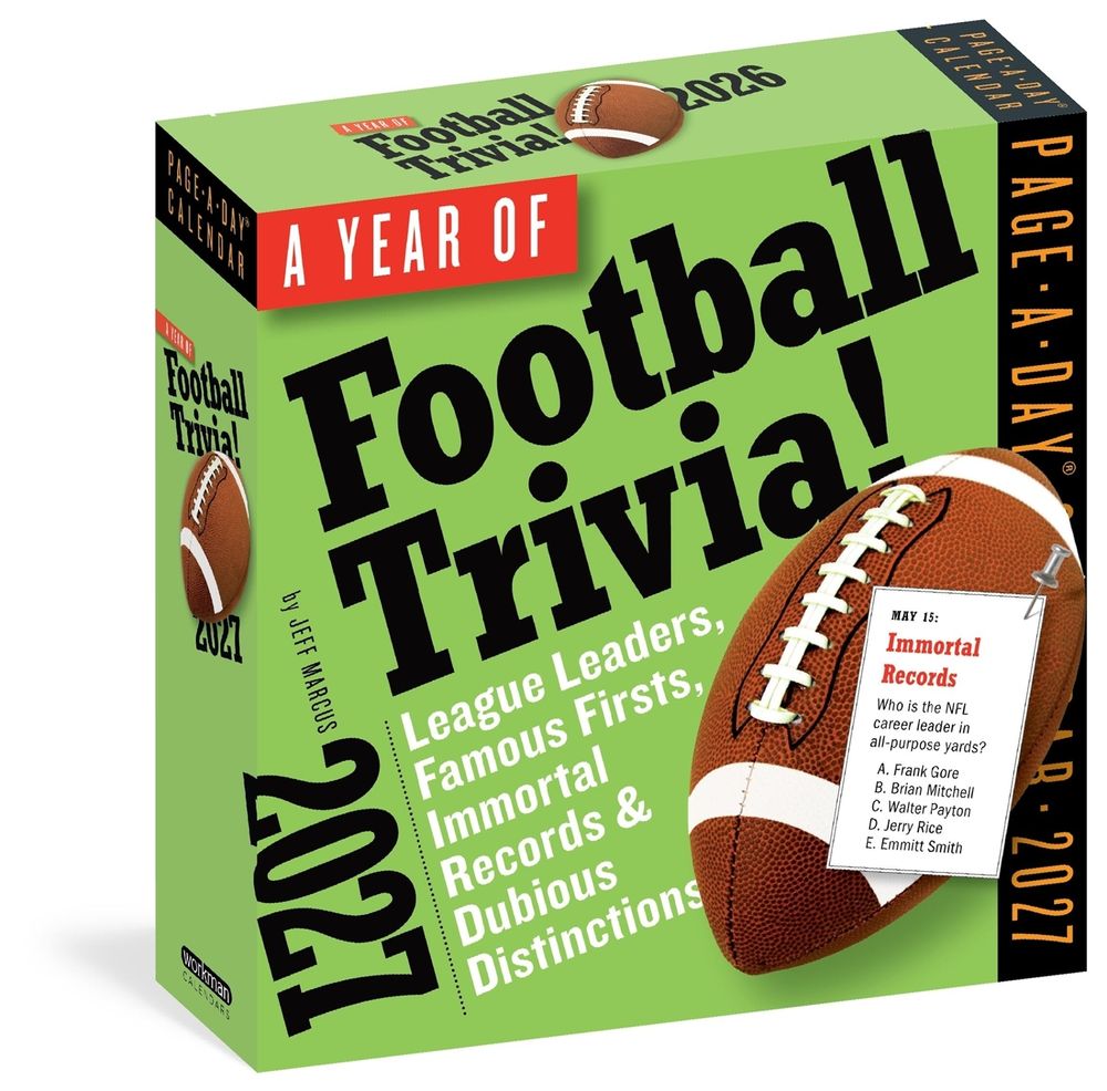 A Year of Football Trivia! Page-A-Day® Calendar 2027 by Workman Calendars - ISBN: 9781523534814