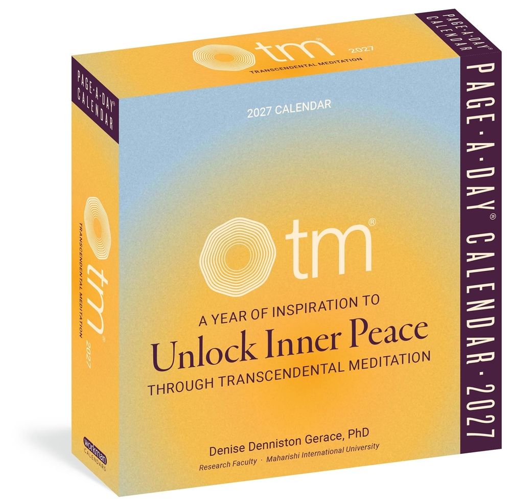 TM (Transcendental Meditation) Page-A-Day® Calendar 2027 by Workman Calendars - ISBN: 9781523536955