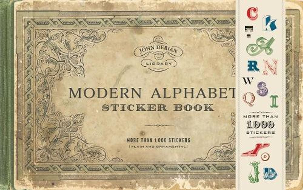 John Derian Modern Alphabets Sticker Book by John Derian - ISBN: 9781523539017