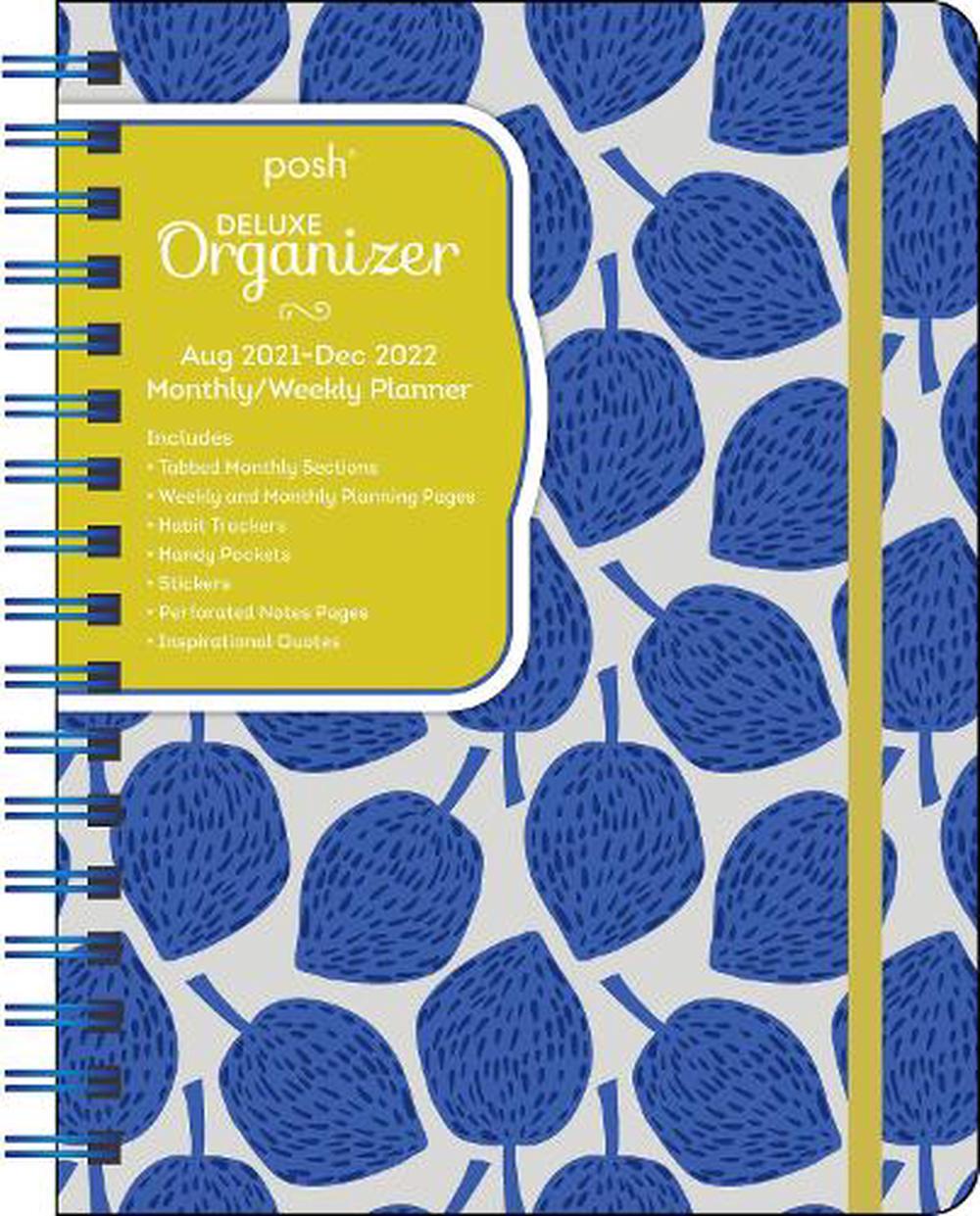 Posh Deluxe Organizer 17month 20212022 Monthly/weekly Planner