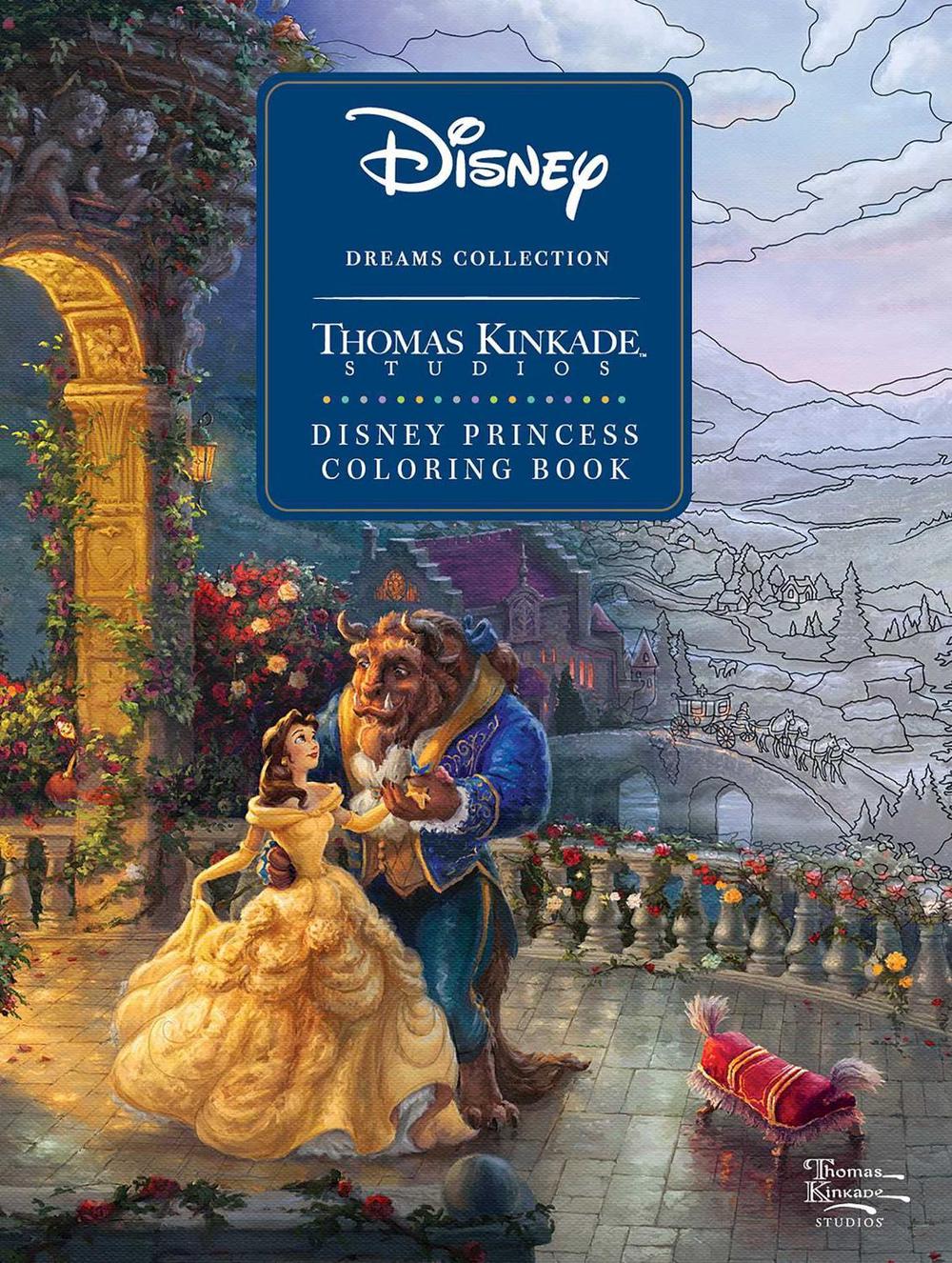 Disney Dreams Collection Thomas Kinkade Studios Disney Princess Coloring Book, 9781524865559