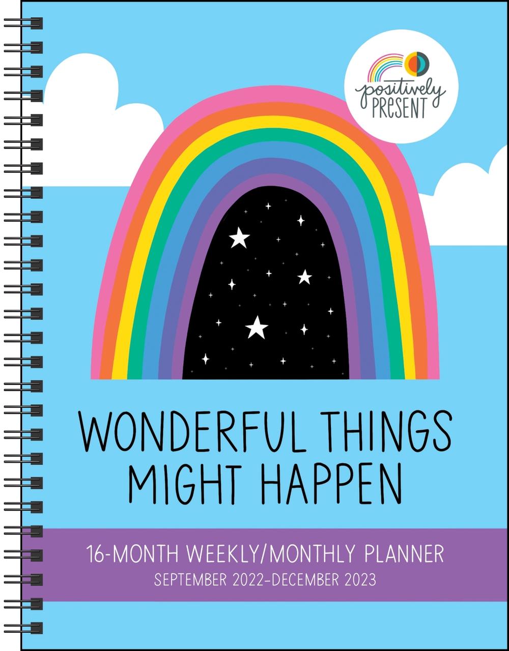 Positively Present 16month 20222023 Monthly/weekly Planner Calendar