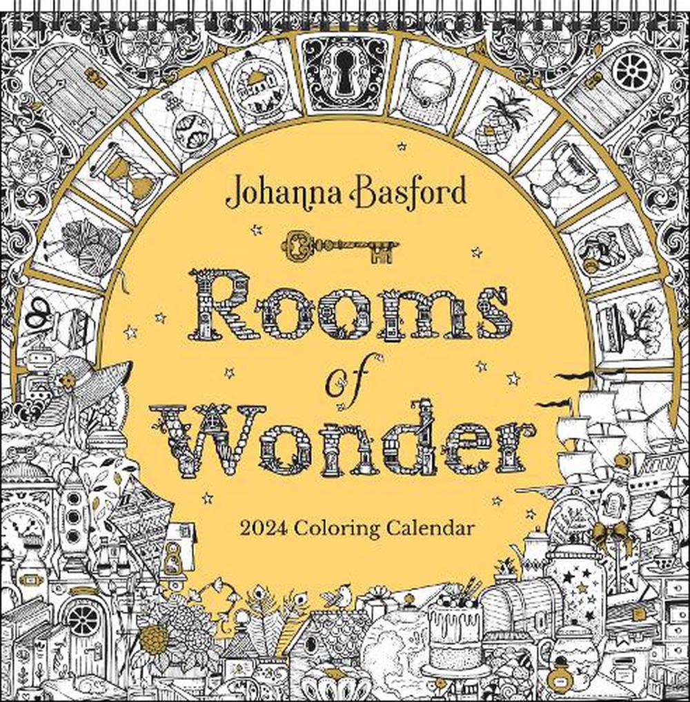 Johanna Basford 2024 Coloring Wall Calendar by Johanna Basford