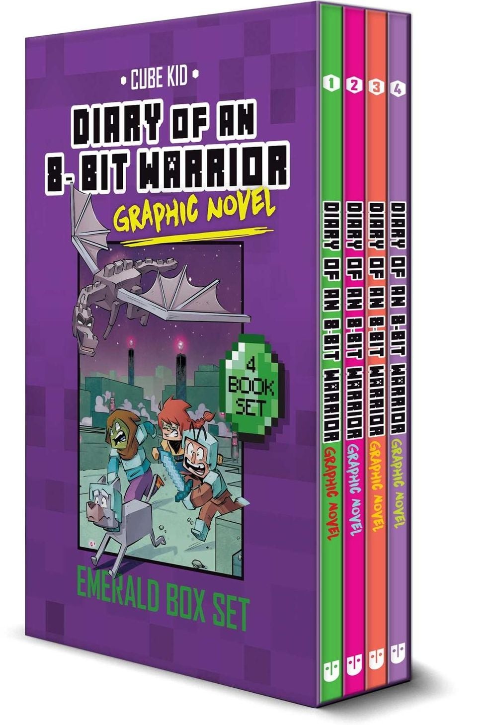 Diary of an 8-Bit Warrior Graphic Novel Emerald Box Set by Pirate Sourcil - ISBN: 9781524885908