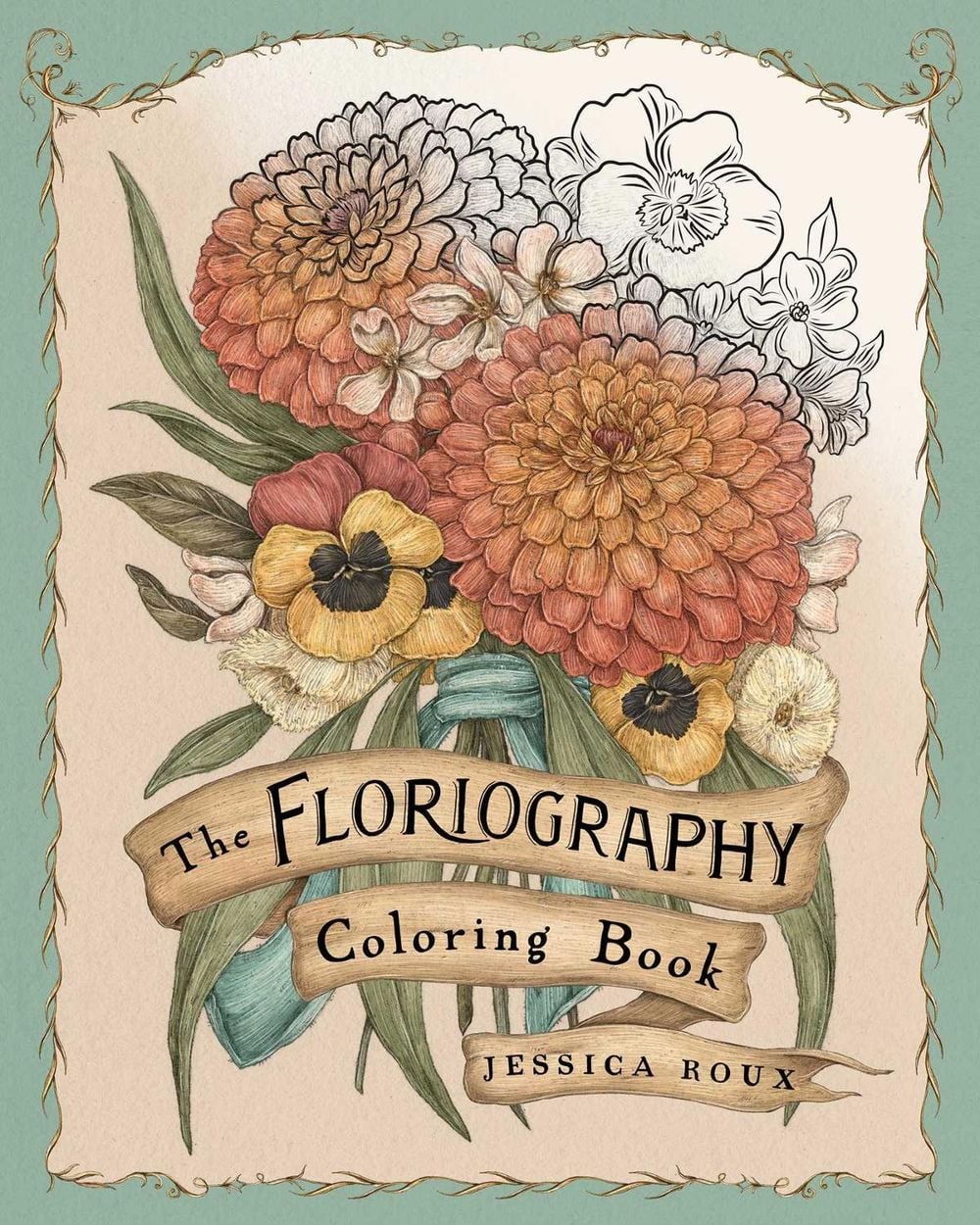 Floriography Coloring Book by Jessica Roux - ISBN: 9781524893910