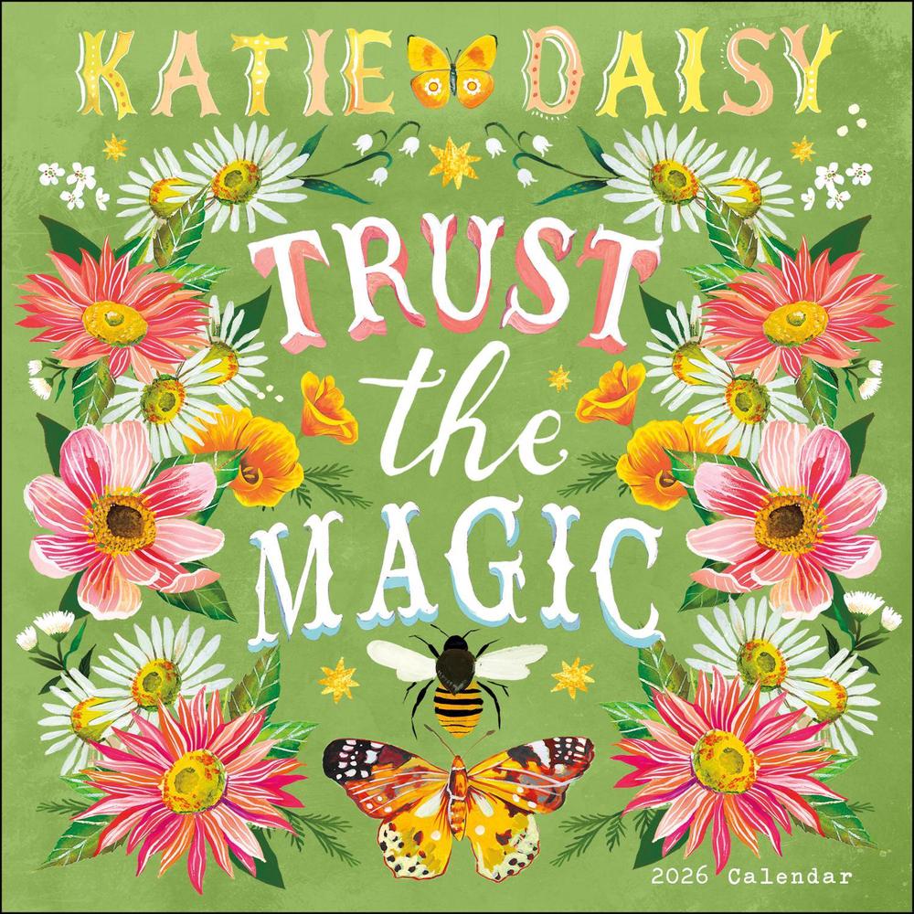 Katie Daisy 2026 Wall Calendar, 9781524896362