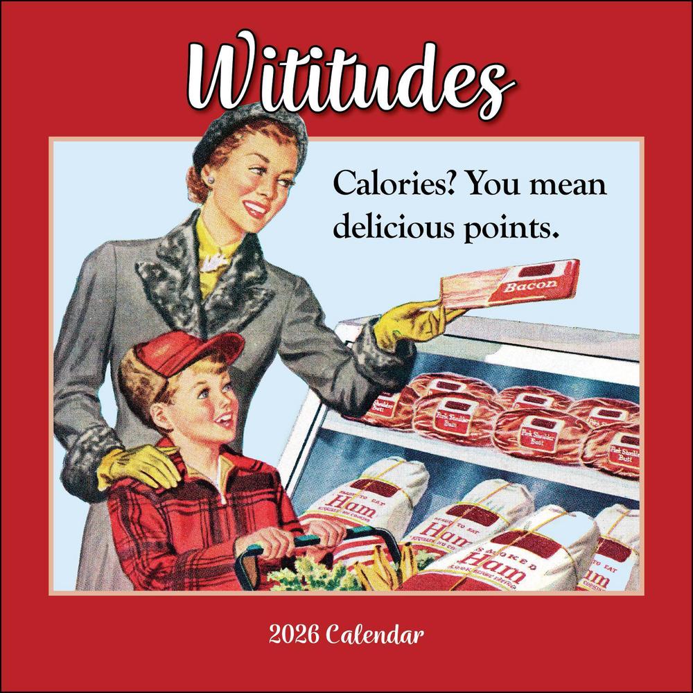 Wititudes 2026 Wall Calendar, 9781524897604