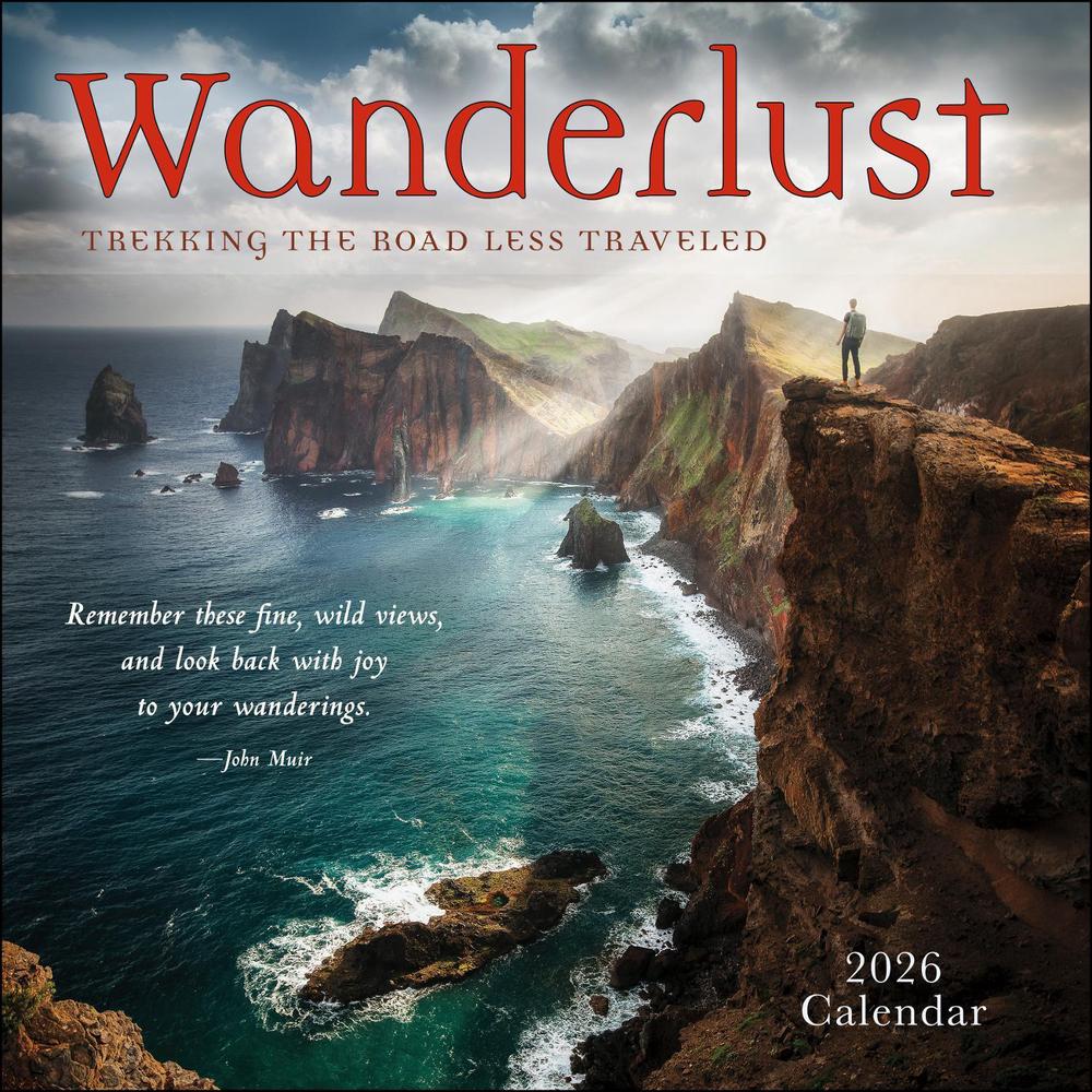 Wanderlust 2026 Wall Calendar, 9781524897789