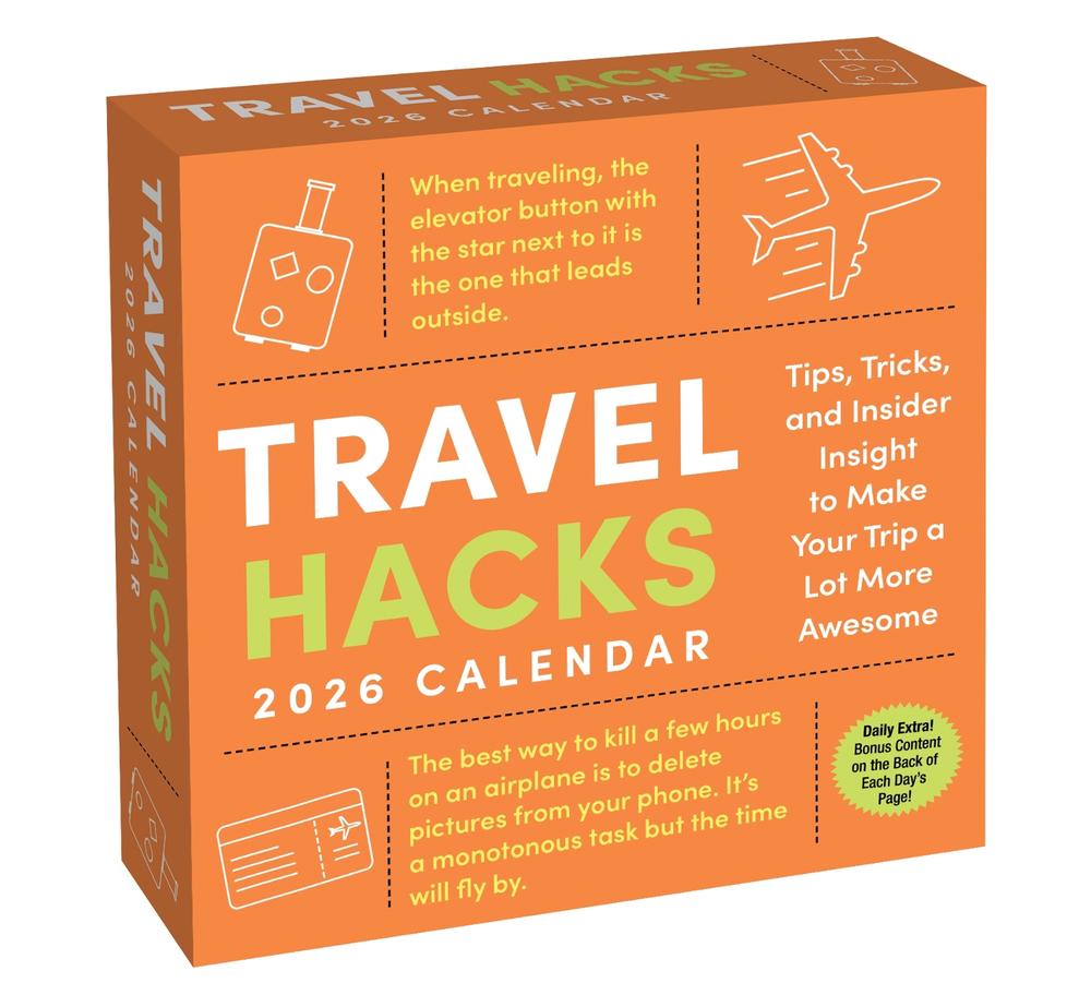 Travel Hacks 2026 Day-to-Day Calendar, 9781524897994