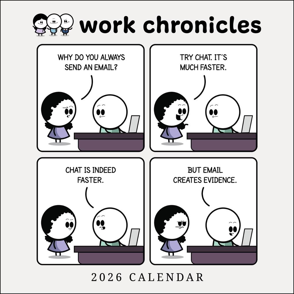 Work Chronicles 2026 Wall Calendar, 9781524898625