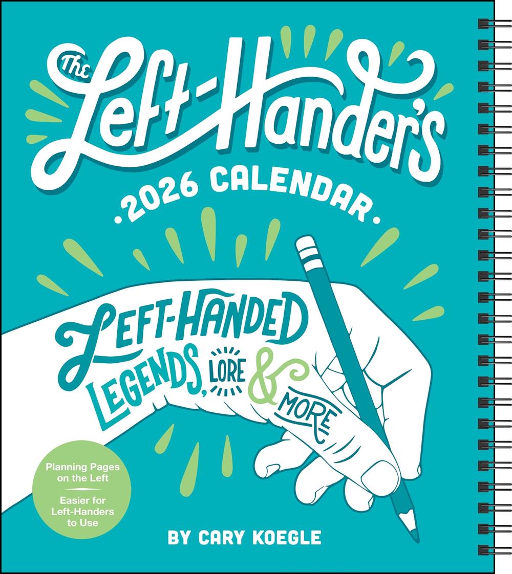 Left-Hander's 12-Month 2026 Weekly Planner Calendar, 9781524899257