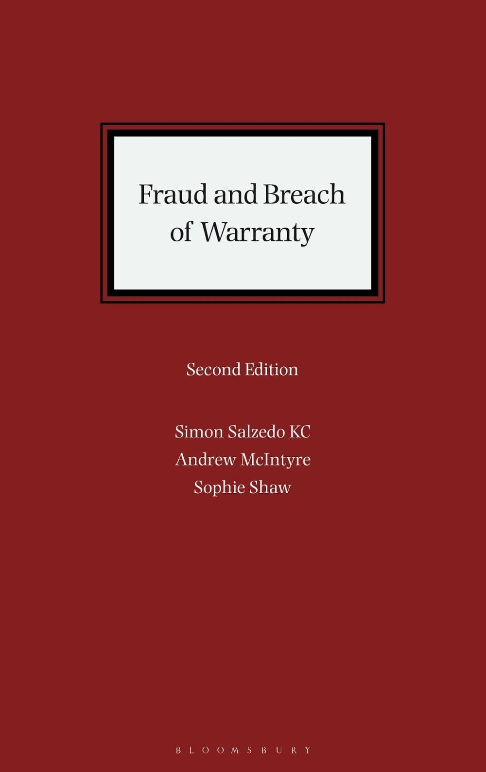 Fraud and Breach of Warranty by Sophie Shaw - ISBN: 9781526529022